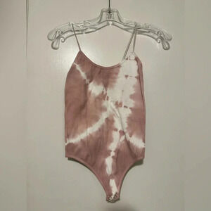 Ardene pink tie dye bodysuit size S